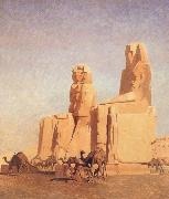 Jean Leon Gerome The Colossi of Thebes Memnon and Sesostris oil painting reproduction